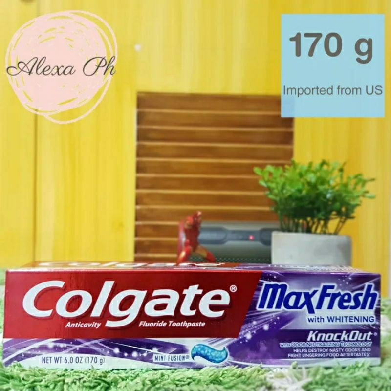 Colgate Maxfresh With Whitening Knockout Anticavity Fluoride Toothpaste