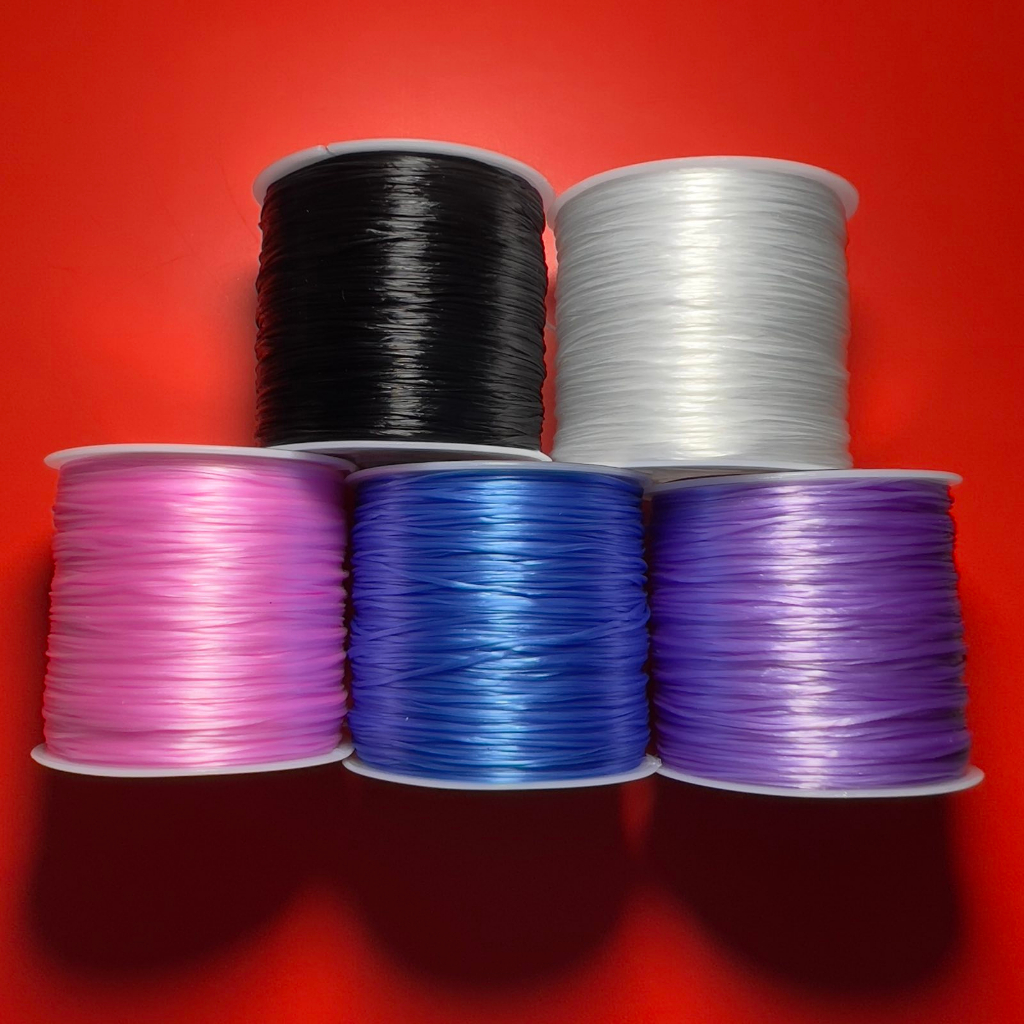 Elastic Nylon Garter Japanese rubber String (60 meter long) Shopee