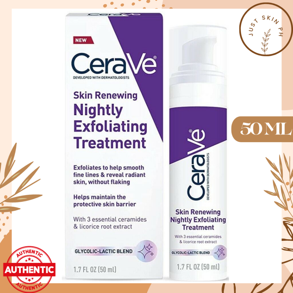 CeraVe Skin Renewing Nightly Exfoliating Treatment (50 ml) Shopee Philippines