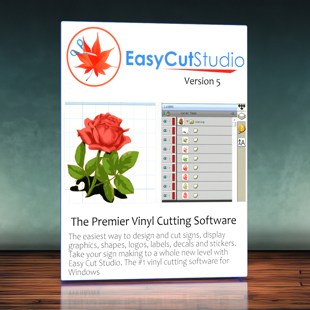 Easy Cut Studio 5 Full Version │Premier Vinyl Cutting Software (USB