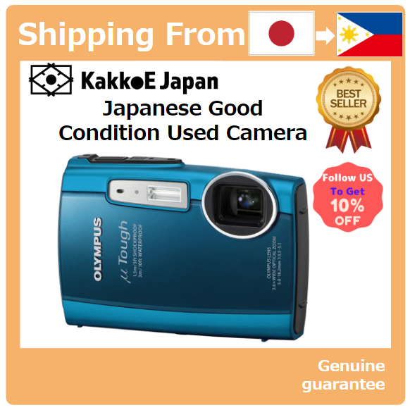 Pre-loved OLYMPUS Digital Camera μ TOUGH-3000 Blue μ TOUGH-3000