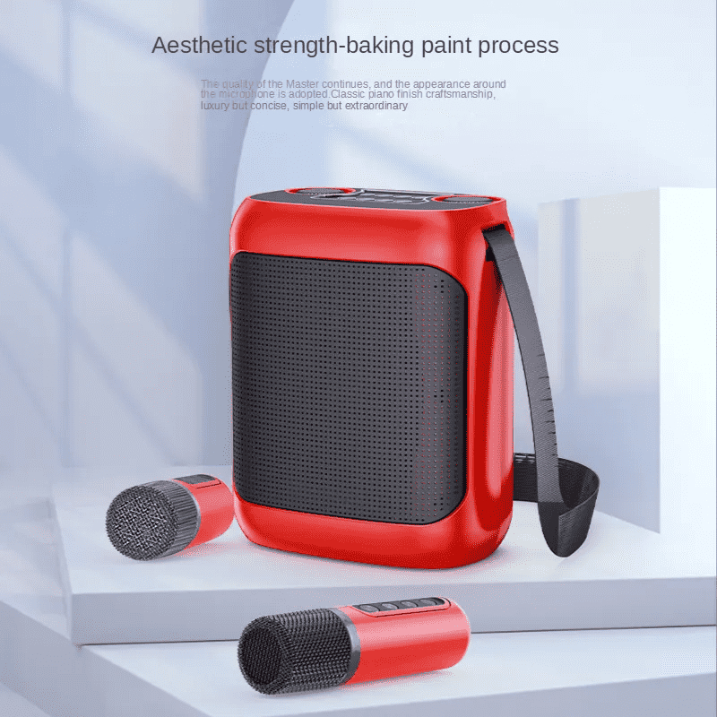 Karaoke Machine with 2 Wireless Microphones Portable Bluetooth karaoke ...
