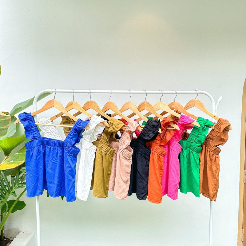 Alexa Ruffled Garter Top (Not Crop) | Shopee Philippines