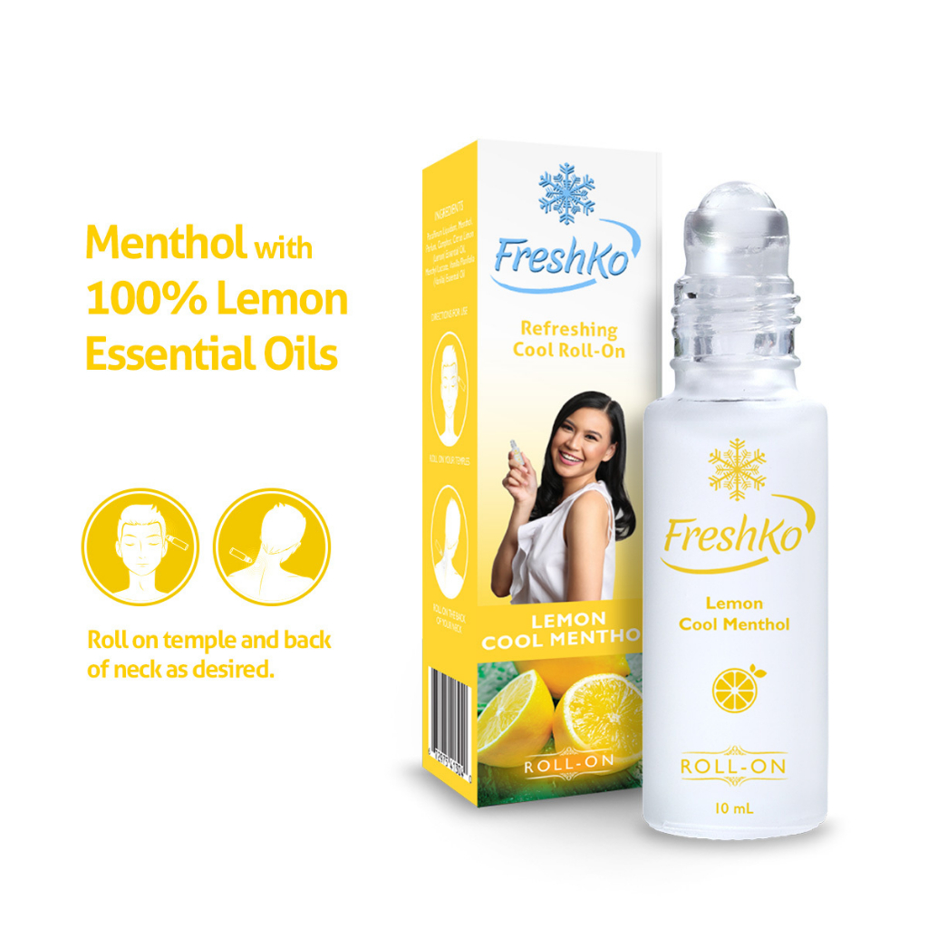 FreshKo Lemon Aromatherapy Cool Menthol (Roll-On) 10ml | Shopee Philippines