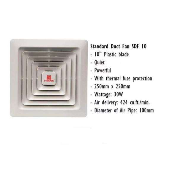 Standard Duct Fan/Exhaust Fan(SDF10) Shopee Philippines