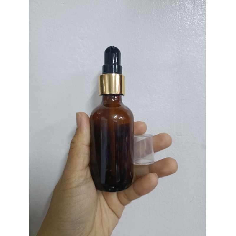 Glass Amber Gel Pump Bottle (babasagin) | Shopee Philippines