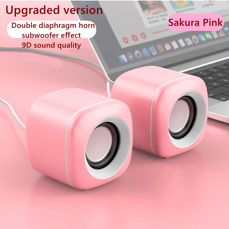 【xmt】ezeey Mini Computer Speakers Stereo Usb Wired Powered For Pc Laptops Smartphone Multimedia