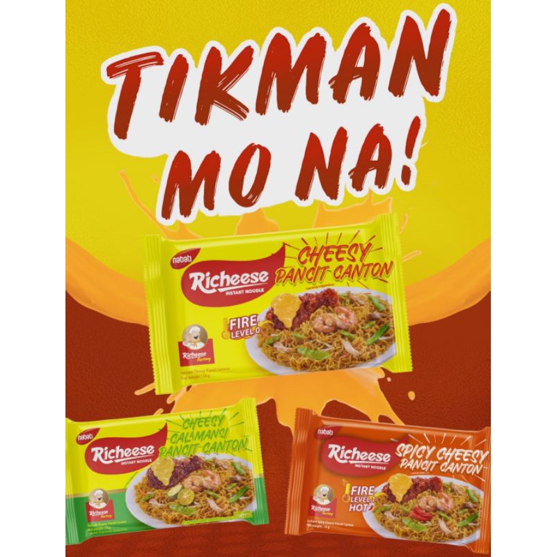 Richeese Cheesy Pancit Canton Cheesy Ramen Cheesy Instant Noodles
