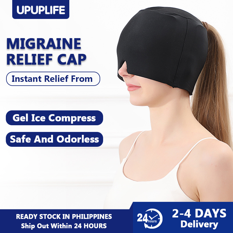 【UPUPLIFE】Migraine Relief Cap Gel Headache Relief Hat Comfortable And Stretchy Ice Cap for