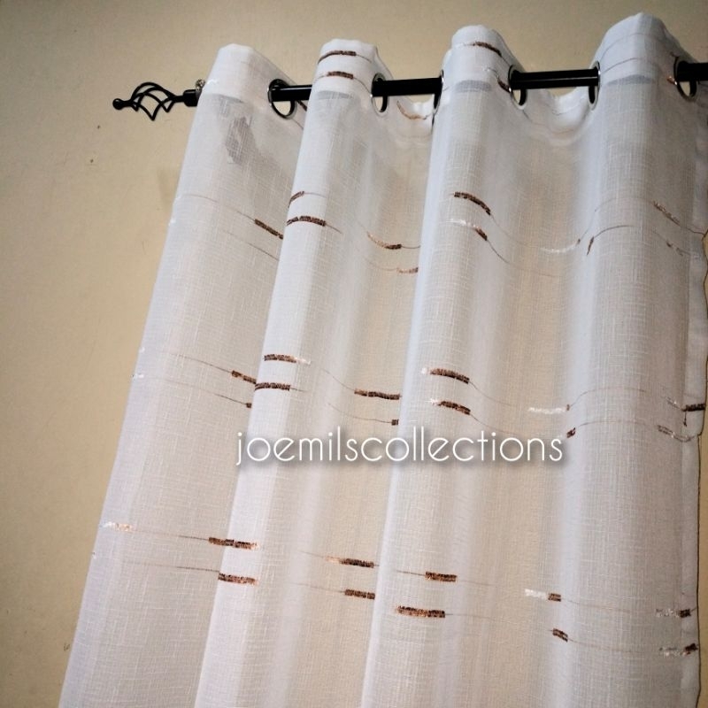 Linen slab curtain. 5.6ft. to 9ft. sold per pc. | Shopee Philippines