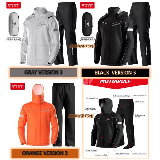 ORIGINAL MOTOWOLF JACKET and VERION MDL0401 AND