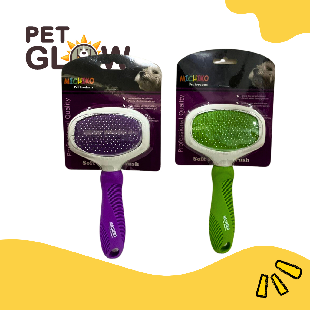 Michiko Soft Slicker Brush for Dogs and Cats | Shopee Philippines
