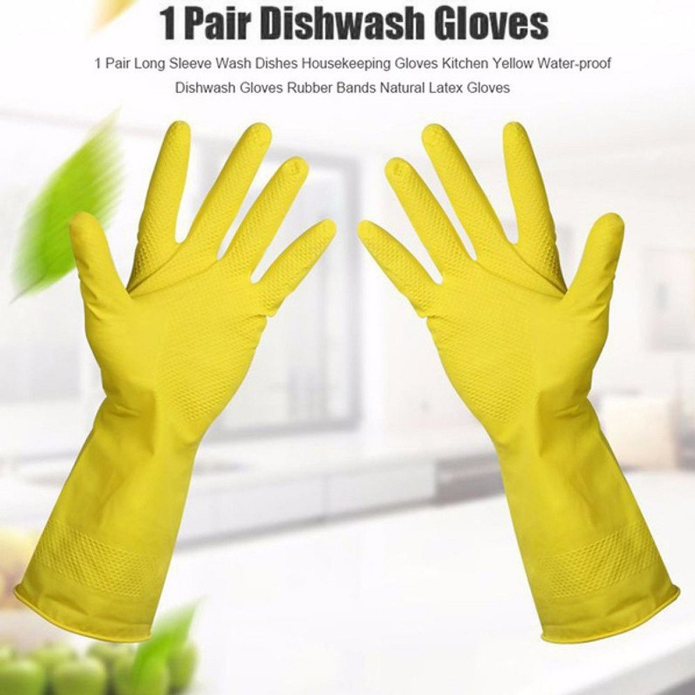 How to wash on sale rubber gloves