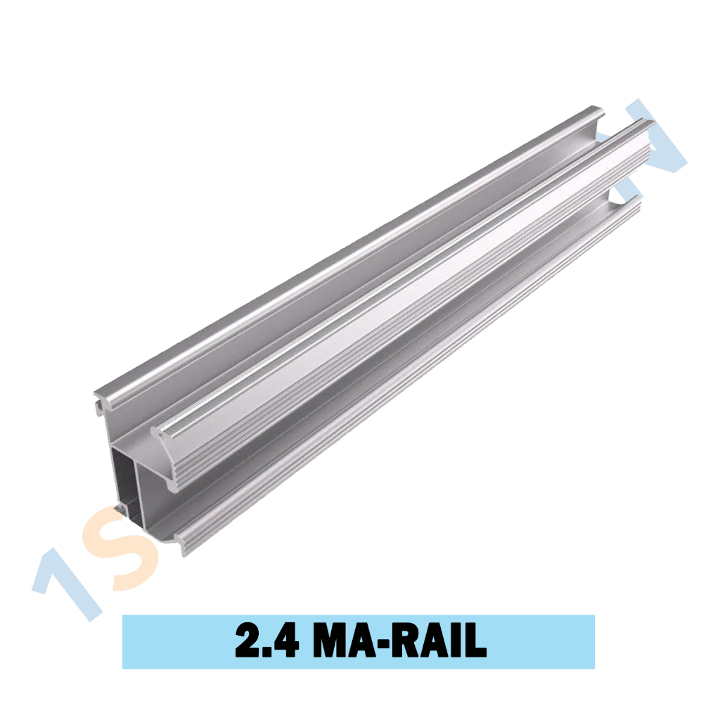 2.4m Aluminum Solar Railings for Solar Panels (Cut in the middle 2pcs 1 ...