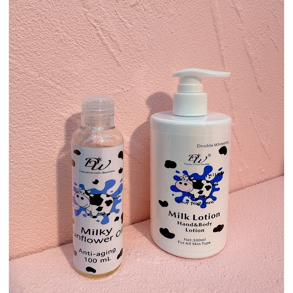 DW Sunflower Oil 100ml + Moisturizing Whitening Lotion 300ml Shopee