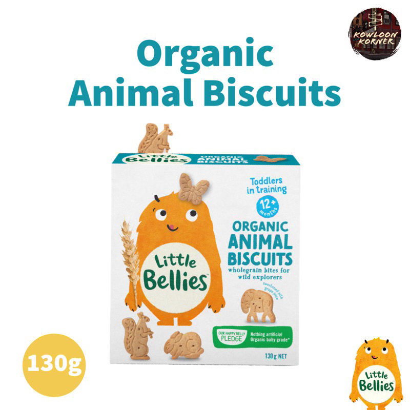 Little Bellies Organic Animal Biscuits Kids Snack 130g Shopee
