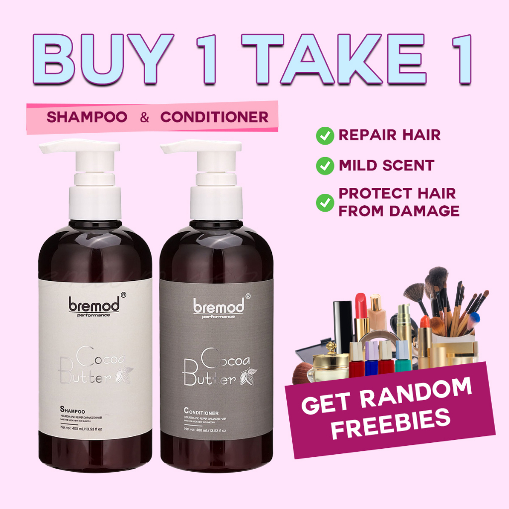 Bremod Cocoa Butter Hair Shampoo & Conditioner Set BUY 1 GET 1 Shopee