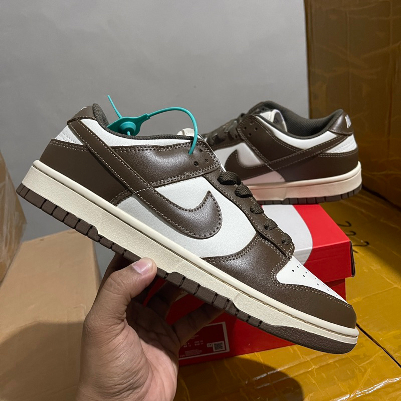 Nike SB Dunk Low `Dark Brown Sail' (men and women) | Shopee