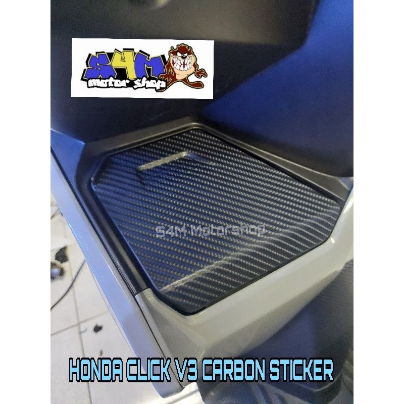 HONDA CLICK V3 Carbon Sticker for Charger Lid | Shopee Philippines