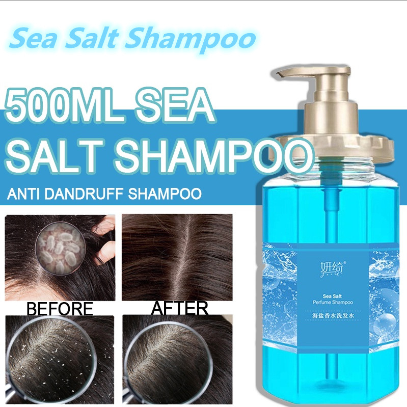 500ml Sea Salt Shampoo Oil Control Anti Dandruff Shampoo Psoriasis For