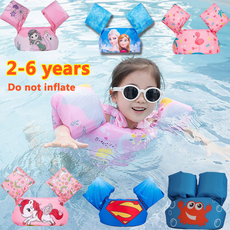 Life Vest For Kids Inflatable Life Jacket Swimsuit Salbabida Floater 