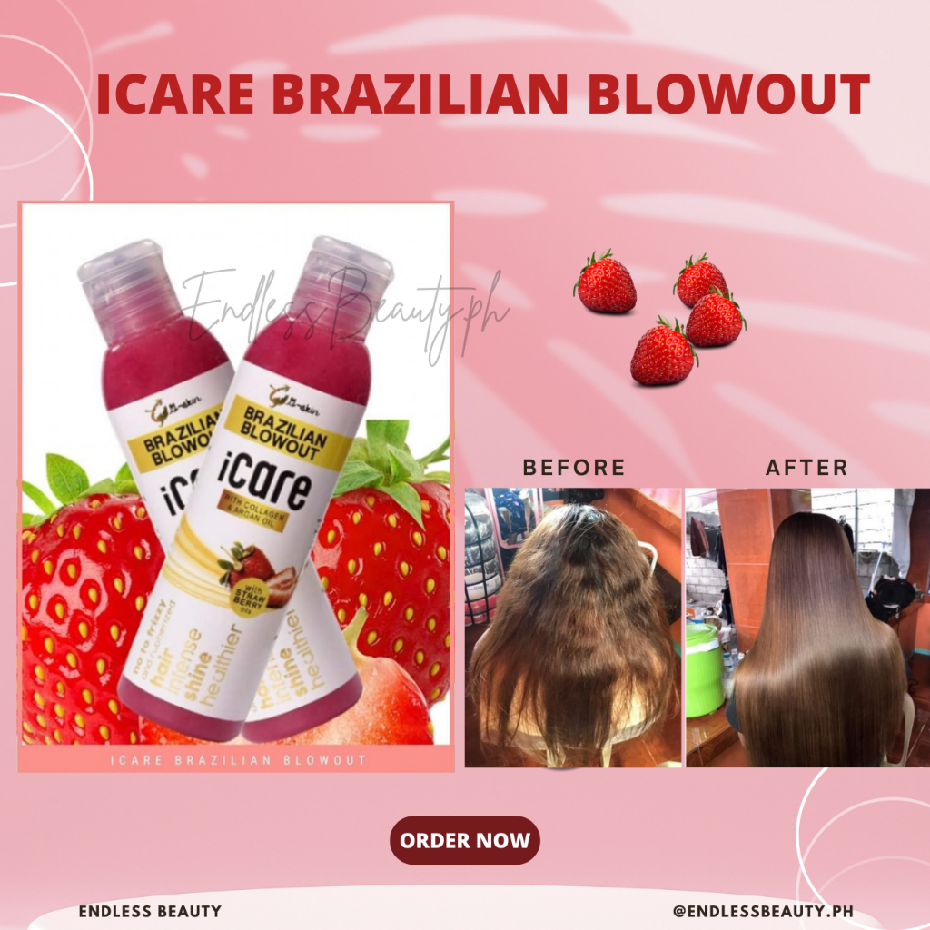 Original Authentic iCare Brazilian Blowout 100ml / iCare Botox Keratin ...