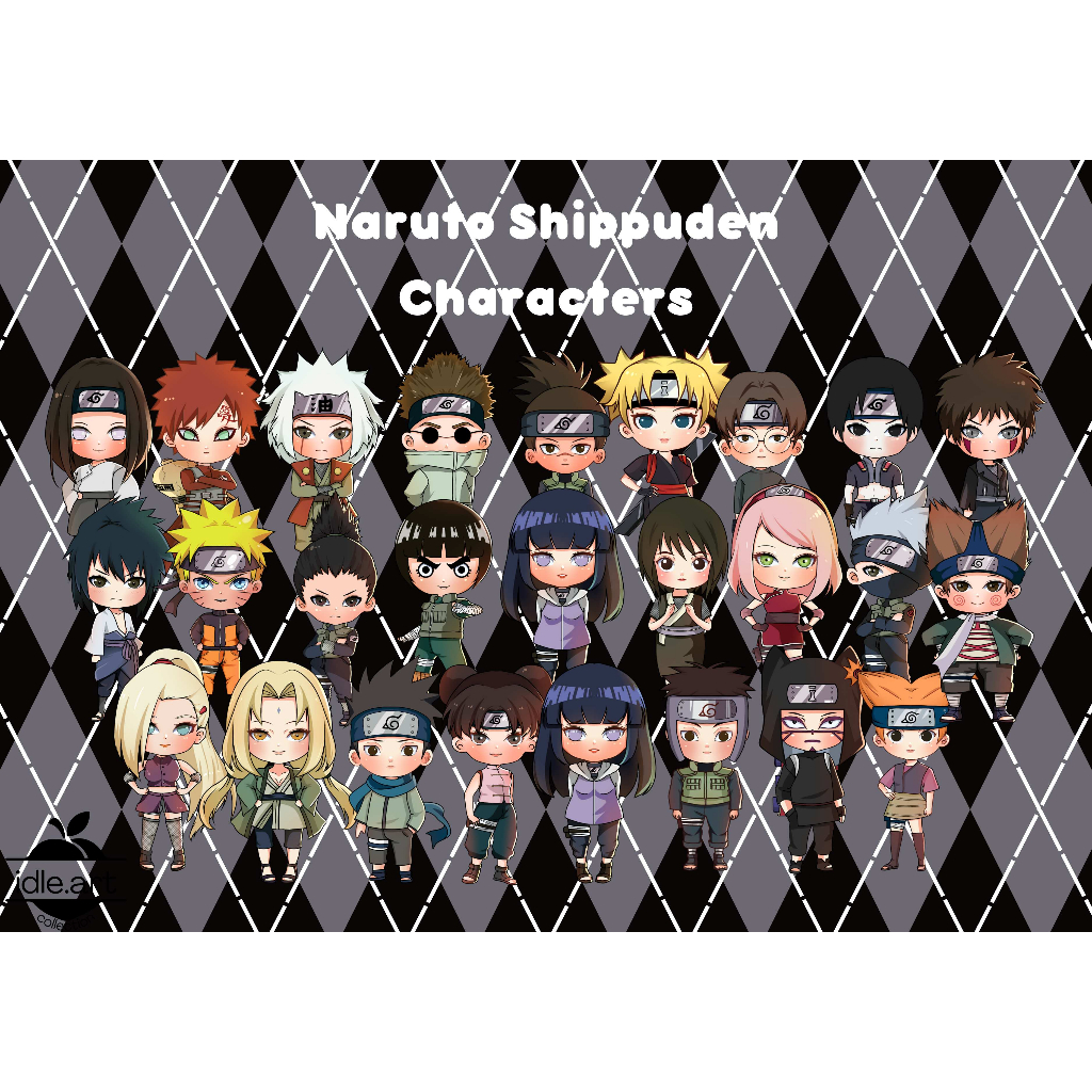 Naruto Shippuden Characters Sticker Pack | Shopee Philippines