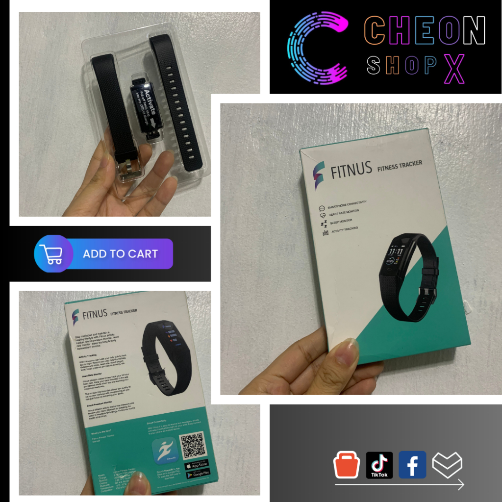 FITNUS Fitness Tracker (Heart Rate Monitor, Activity Tracker, Sleep