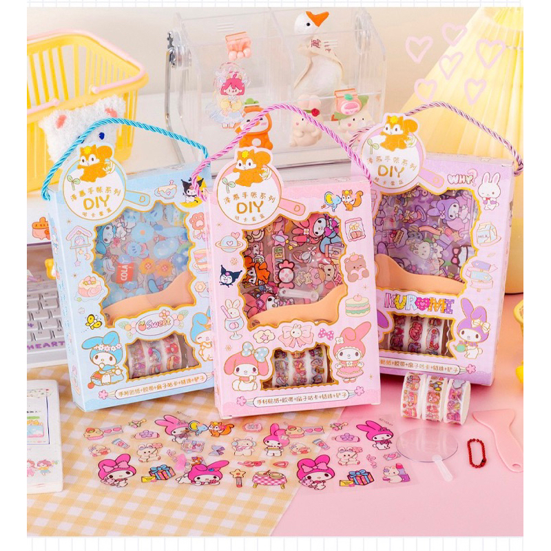 Sanrio New Stock Guka Stickers Set Laser Stickers, Handbags, Full Set ...