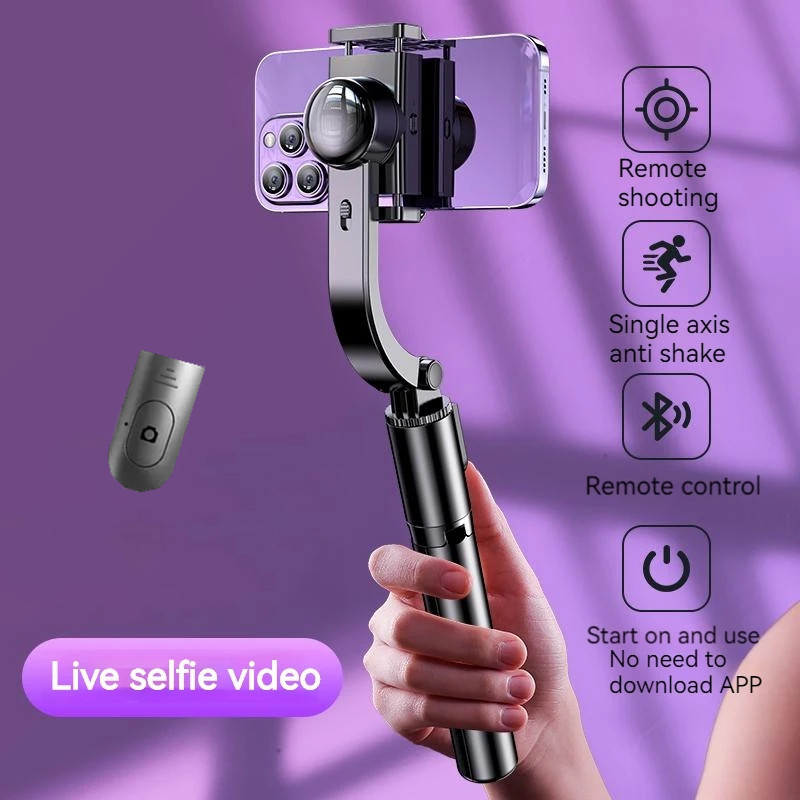 New portable wireless 360 rotating shooting gimbal stabilizer smart ...