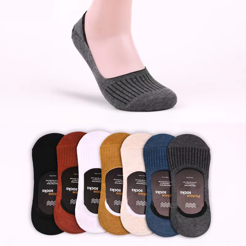 Invisible Socks for men Low Cut No Show Sock Non Slip Cotton Stockings