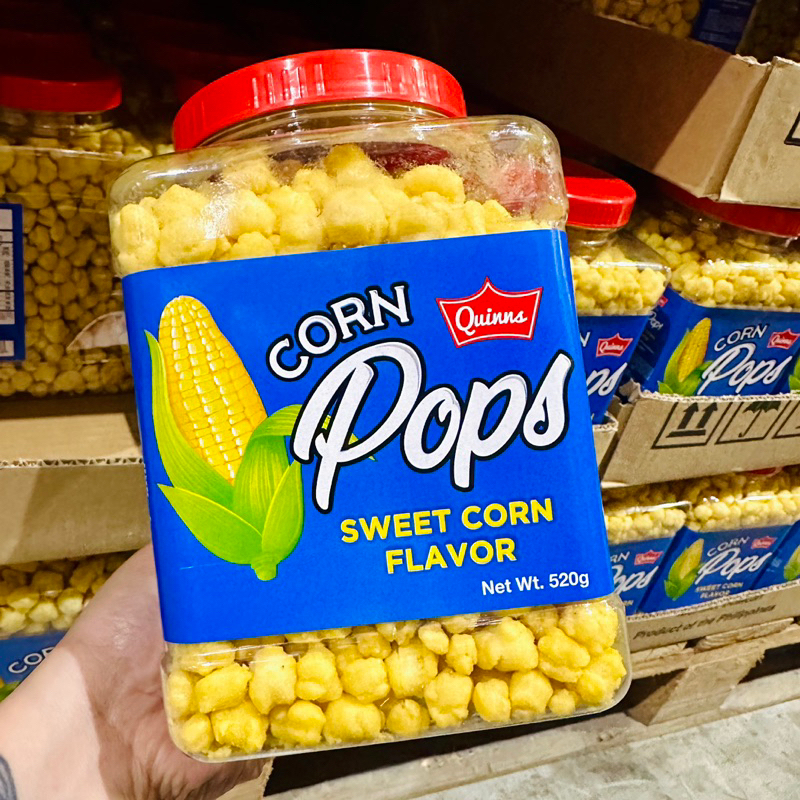 Quinns Corn Pops Sweet Corn Flavor 520g, Sweet Corn, Crunchy Sweetened