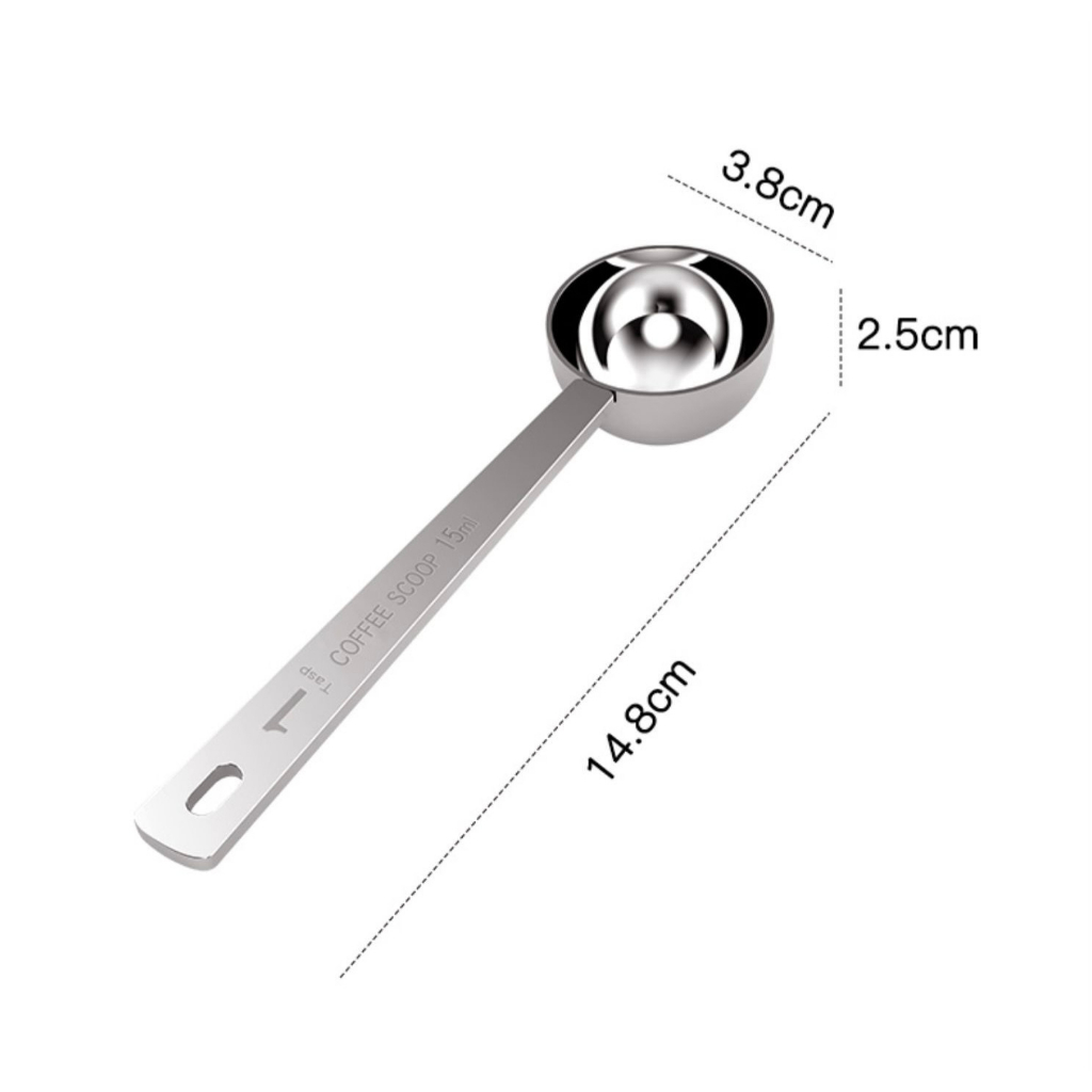Stainless steel Bean spoon 15g Milk tea powder spoon / kitchen utensil ...