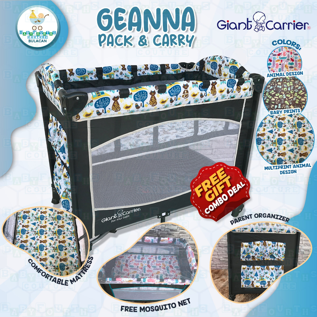 COD Giant Carrier "Geanna" Pack & Carry Portable Space Saver Crib With
