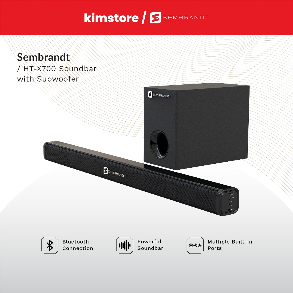 Sembrandt HT-X700 Soundbar with Subwoofer | Shopee Philippines