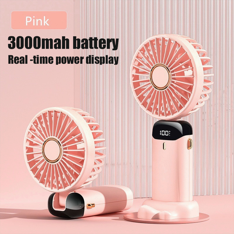 GOOJODOQ Portable Mini Fan Rechargeable for School Kids Electric Small ...