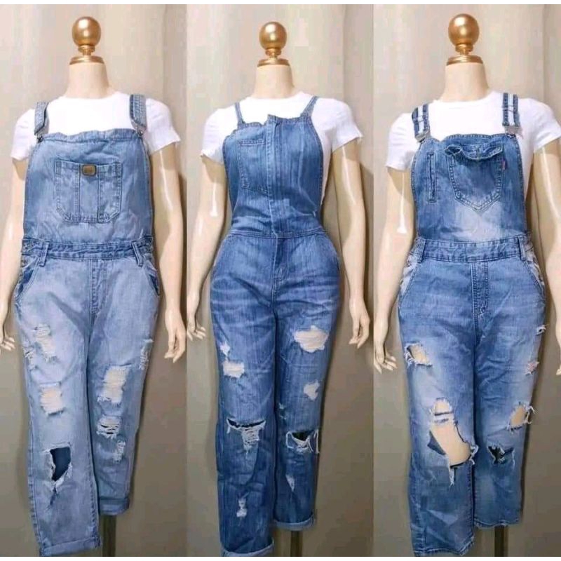 JUMPER PANTS tattered for women Shopee Philippines