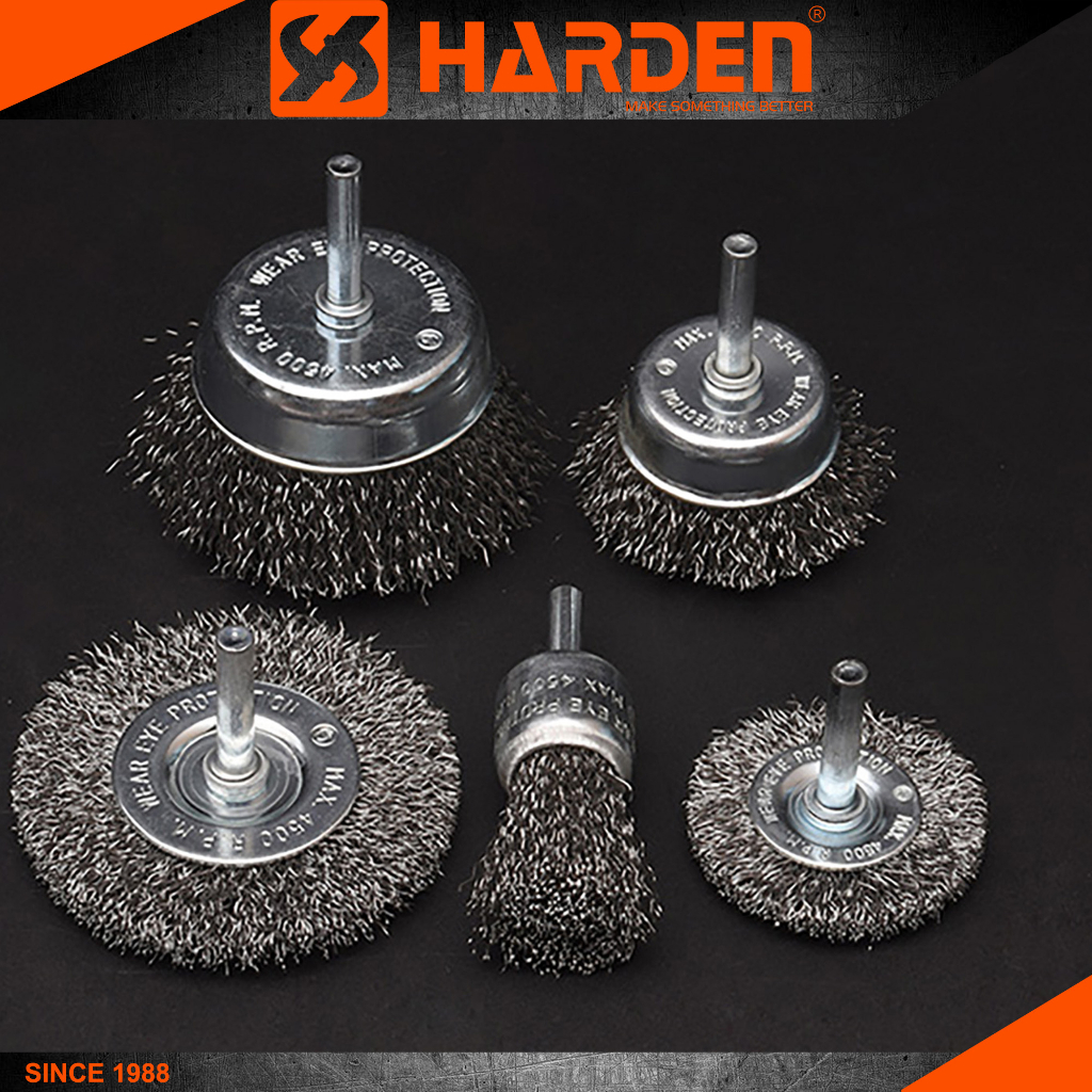 Harden 5Pcs Wire Brush Set Copper Small Round Cup Shopee Philippines