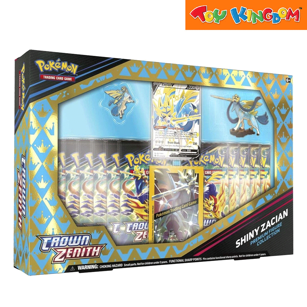 Pokemon Crown Zenith Premium Figure Collection Shiny Zacian V Trading ...