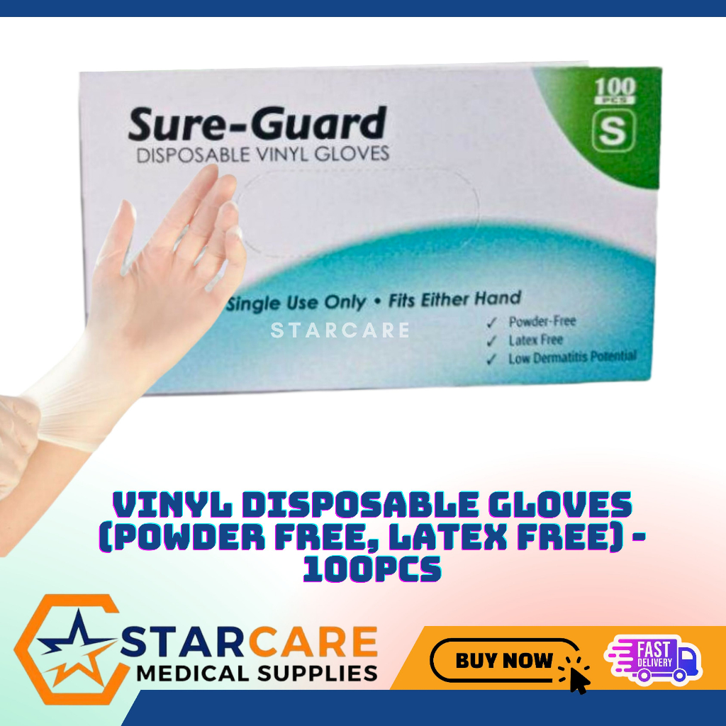 SureGuard Disposable Vinyl Gloves Shopee Philippines