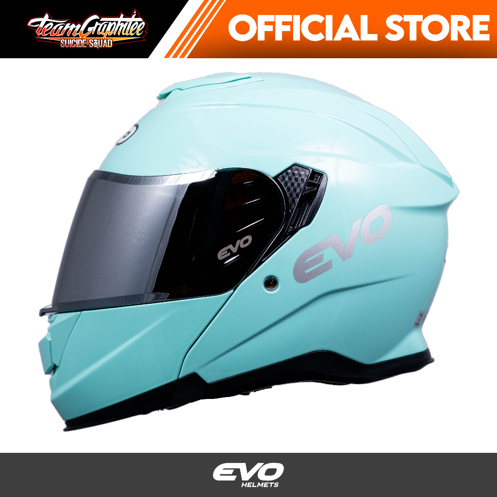 EVO HELMET VXR5000 MONO SILVER LENS (MODULAR) w/ free clear lens