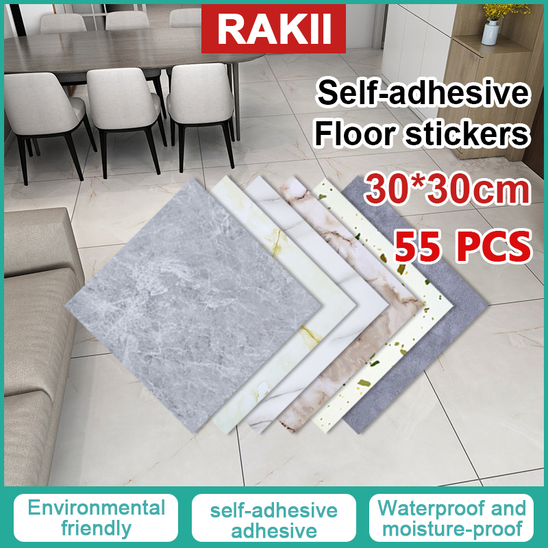 55pcs Vinyl tiles Floor Self Adhesive Marble Stickers tiles flooring