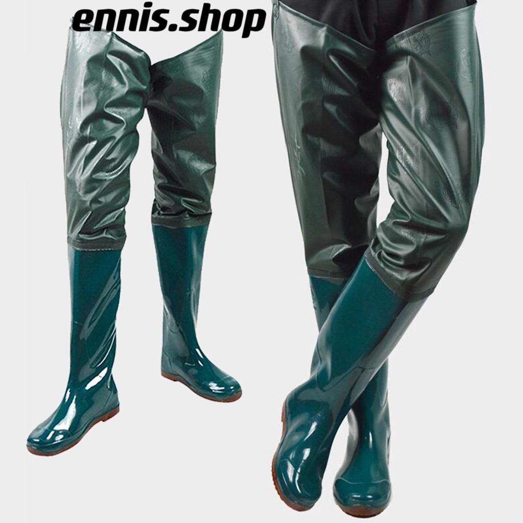 Nylon Fly Fishing Hip Waders Boots with Cleated Soles Chest Wader Boots Fishing Pants Shoe Fish