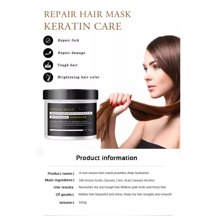 (hw)keratin Hair Mask Repair Damaged Hair Deep Hair Mask Hair 