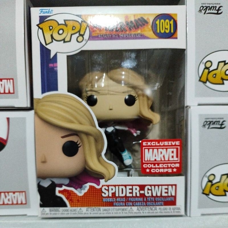 Funko Pop Marvel Spider Gwen Marvel Collector Corps MCC 1091 Spiderman ...