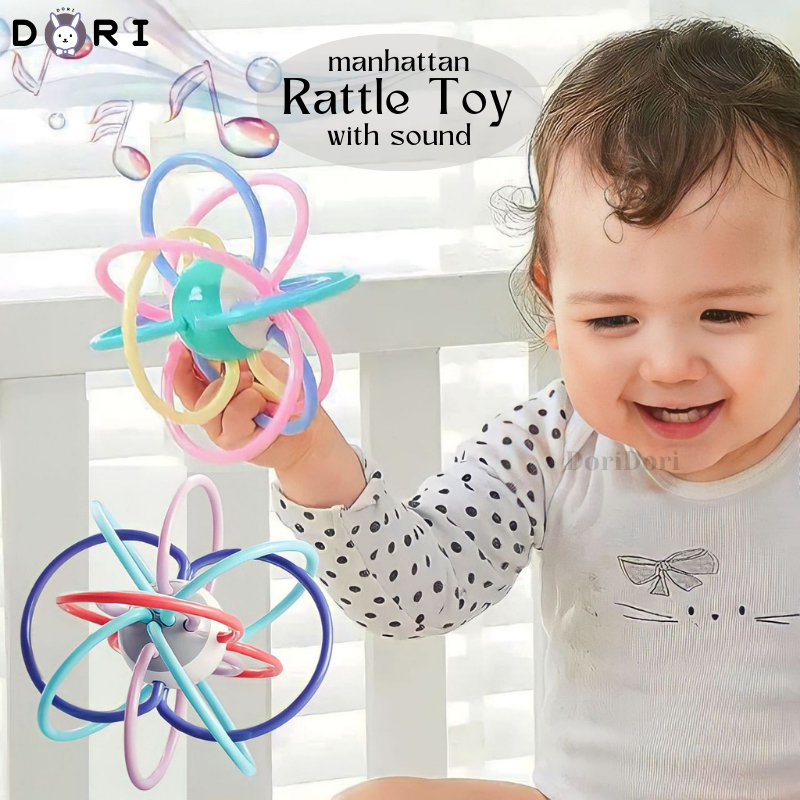 DORI Baby Manhattan Ball Colorful Rattles Develop Intelligence Toy