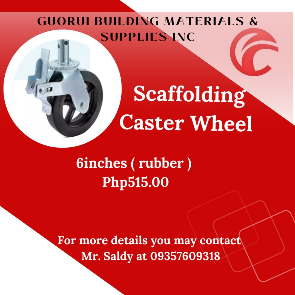 CASTER WHEEL FOR SCAFFOLDING 6INCHES Shopee Philippines