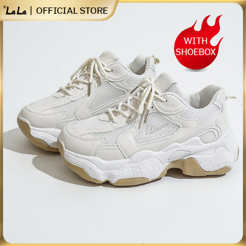 【LaLa】Sneakers for women high soles fashion korean shoes | Shopee ...