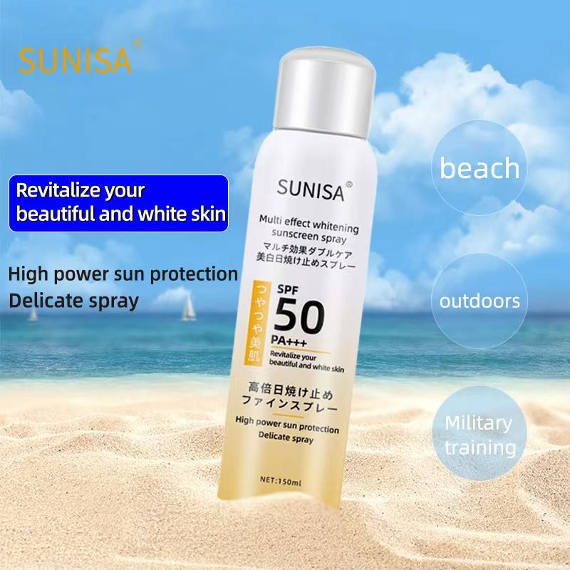 SUNISA Sunscreen Mist SPF50 PA+++ Whitening Sunblock Spray Anti UV Face