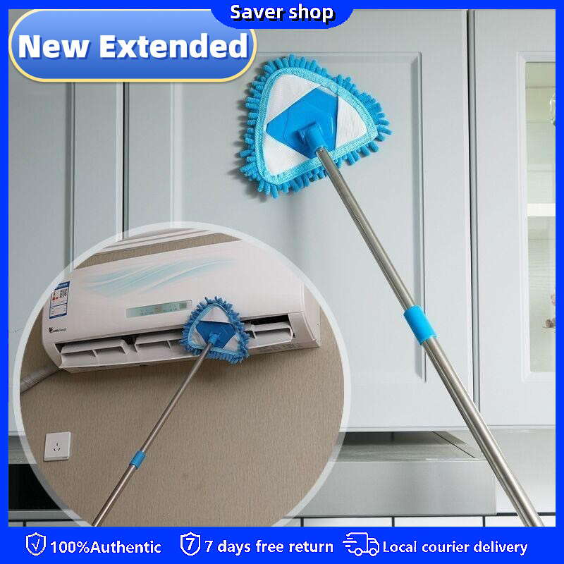 Retractable Rotatable Triangle Cleaning Mop Dust Mop spray mop Flat Mop